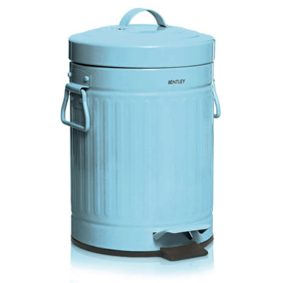 Charles Bentley Retro 3L Pedal Bin - Blue Charles Bentley Retro 3L Pedal Bin - Blue